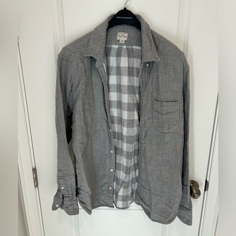 J Crew button up shirt.  Warm and great quality.  Size XL.